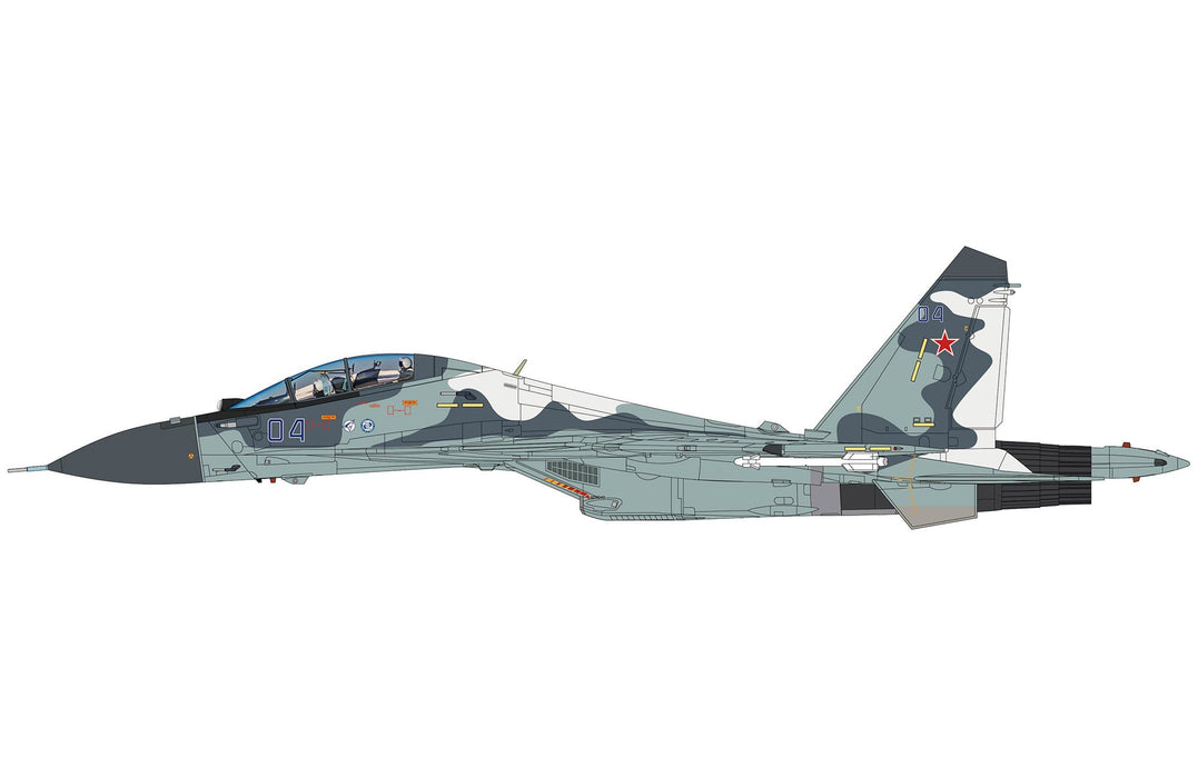 (Preorder) Sukhoi Su-30MKM Flanker-H / Russian Air Force, Blue 04 Prototype, Russia, MAKS 2007 / HM 1:72 HA9514