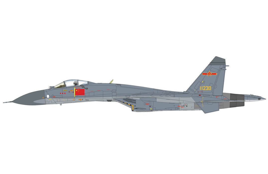 (Preorder) Shenyang J-11A Flanker-L / PLAAF, no. 11230, Korat RTAFB, Thailand, 2015 / HM 1:72 HA6025