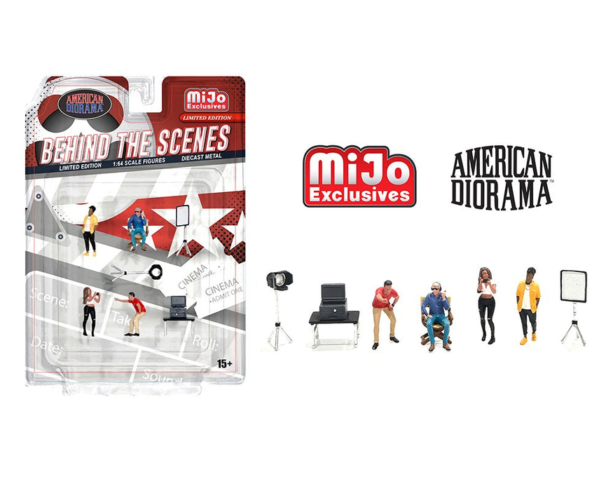 Behind The Scene - 10 Piece metal set - American Diorama - 1/64 - AD-2426 Passion Diecast