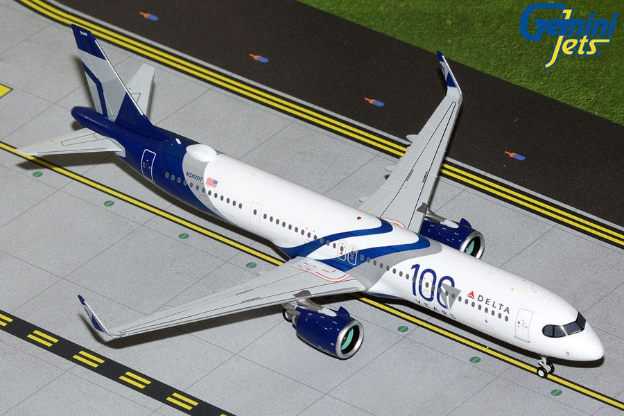 Delta Air Lines Airbus A321NEO "100 Years" / N589DT / Gemini Jets / 1:200 - G2DAL1399