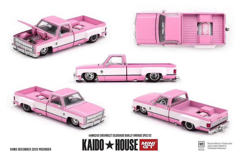 Chevrolet Silverado Dually Vintage Spec V2 - Mini GT & Kaido★House 1/64 - KHMG243 Passion Diecast