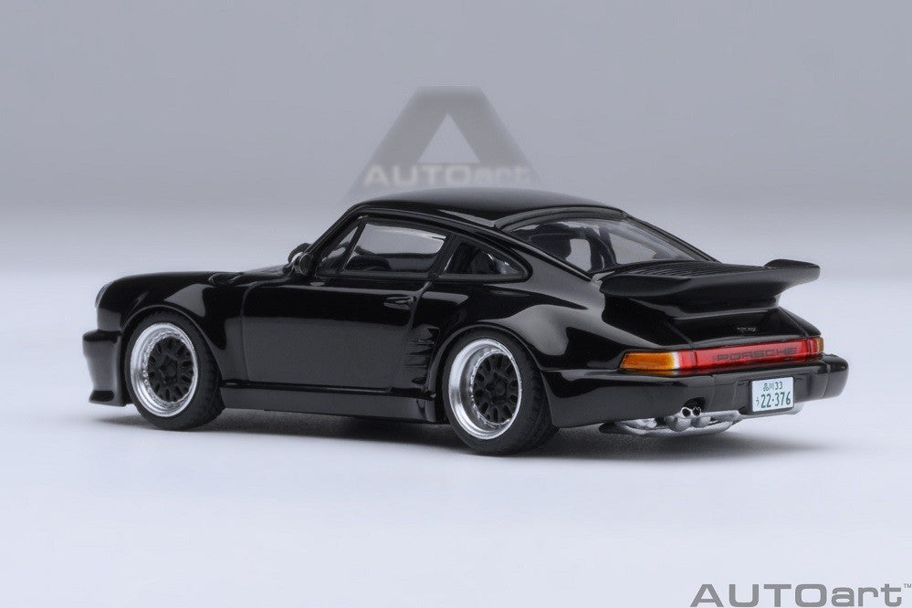 Porsche 911 (930) Turbo Wangan Midnight Blackbird - Autoart 1/64 - 20636 - Passion Diecast 
