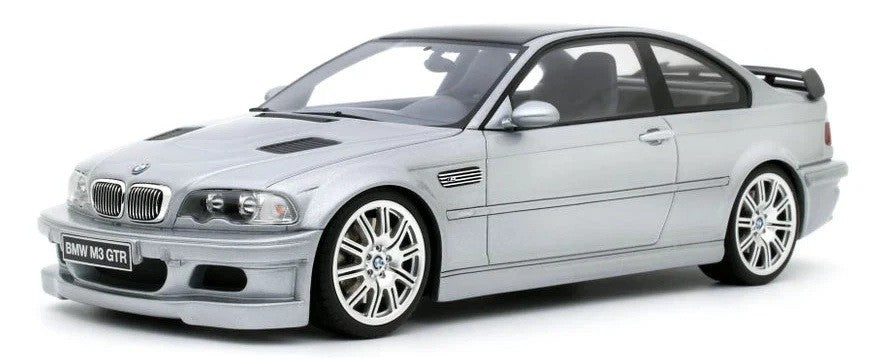 BMW E46 M3 GTR STREET TITAN SILVER METALLIC 354 2001 - 1/18 - OT1128 Passion Diecast 