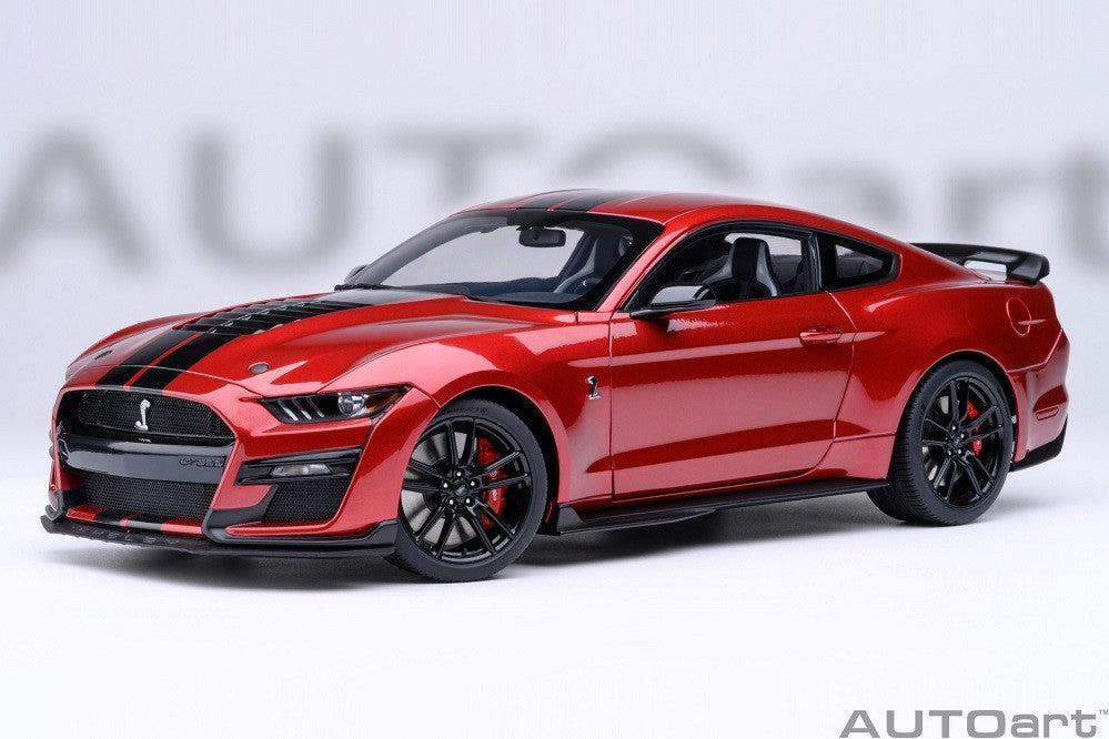 Ford Mustang Shelby GT500 (Rouge rapide) - Autoart 1/18 - 73098 - Passion Diecast 
