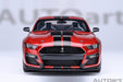 Ford Mustang Shelby GT500 (Rouge rapide) - Autoart 1/18 - 73098 - Passion Diecast 