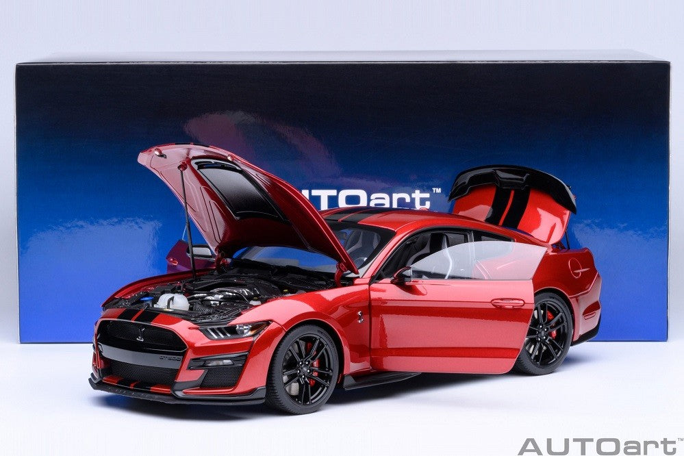 Ford Mustang Shelby GT500 (Rouge rapide) - Autoart 1/18 - 73098 - Passion Diecast 