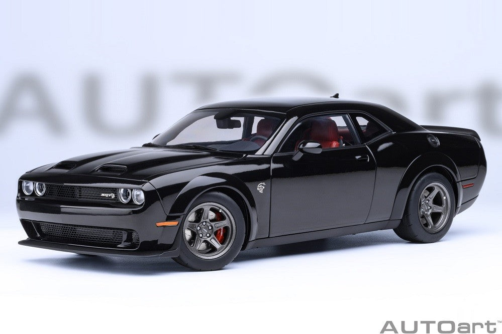 Dodge Challenger SRT Superstock 2023 (Pitch Black) - Autoart 1/18 - 71765 - Passion Diecast 
