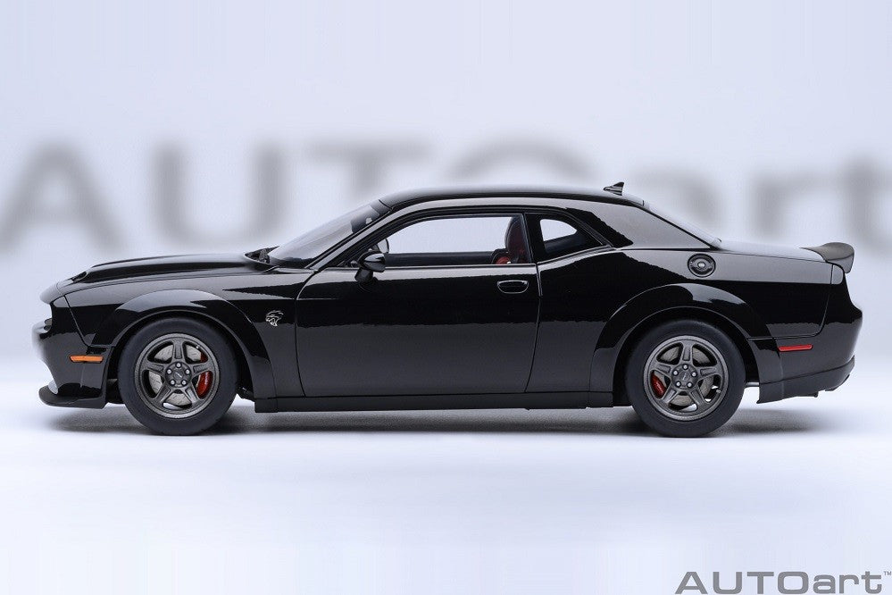 Dodge Challenger SRT Superstock 2023 (Pitch Black) - Autoart 1/18 - 71765 - Passion Diecast 