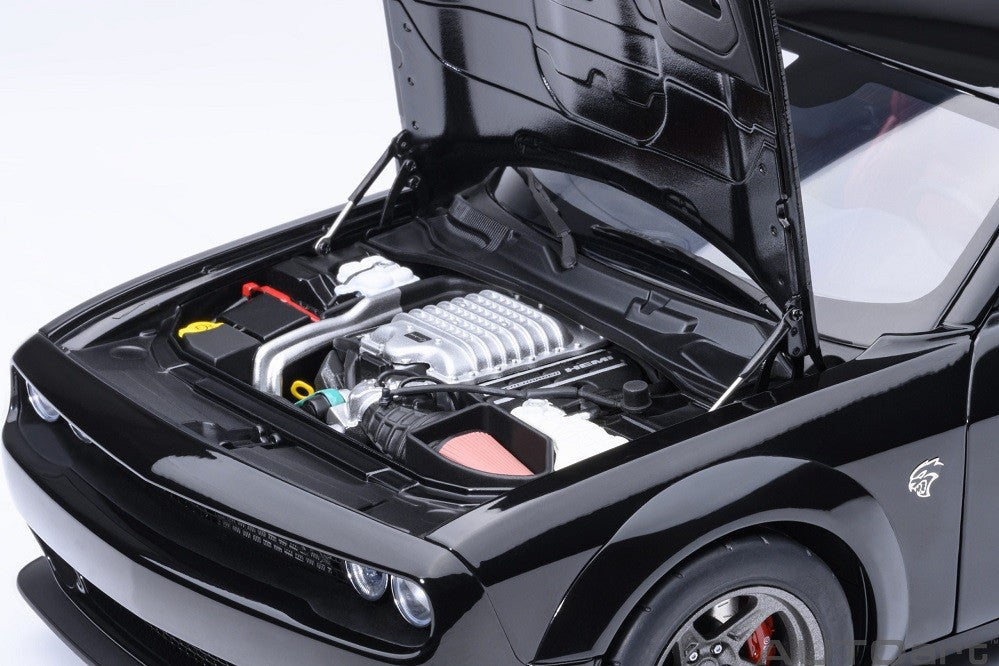 Dodge Challenger SRT Superstock 2023 (Pitch Black) - Autoart 1/18 - 71765 - Passion Diecast 