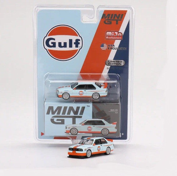 Mini GT - 1:64 - BMW M3 E30 Gulf Livery Limited Edition - Mijo Exclusives USA - MGT00314 Passion Diecast