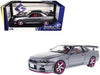 1999 Nissan Skyline GT-R R34 - Silver with Purple Metallic Accents -  Solido  1/18 - S1804310 -  Passion Diecast 