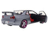 1999 Nissan Skyline GT-R R34 - Silver with Purple Metallic Accents -  Solido  1/18 - S1804310 -  Passion Diecast 
