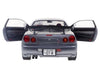 1999 Nissan Skyline GT-R R34 - Silver with Purple Metallic Accents -  Solido  1/18 - S1804310 -  Passion Diecast 