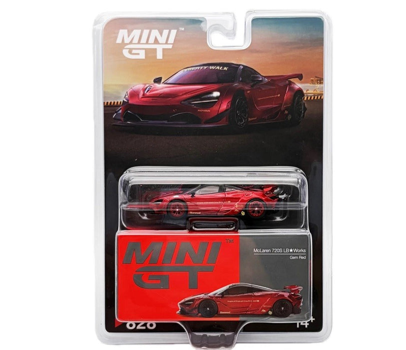 CHASE CAR McLaren 720S LB★Works Rouge Gemme - Mini GT - 1:64 - MGT00828GR Passion Diecast