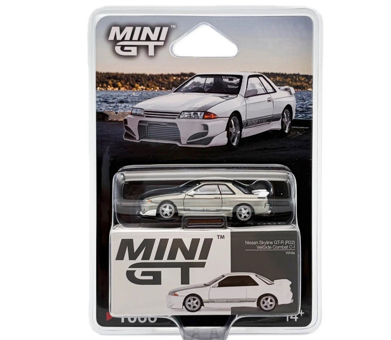 CHASE CAR Nissan Skyline GT-R (R32) VeilSide Combat C-I White - Mini GT - 1:64 - MGT01066GR