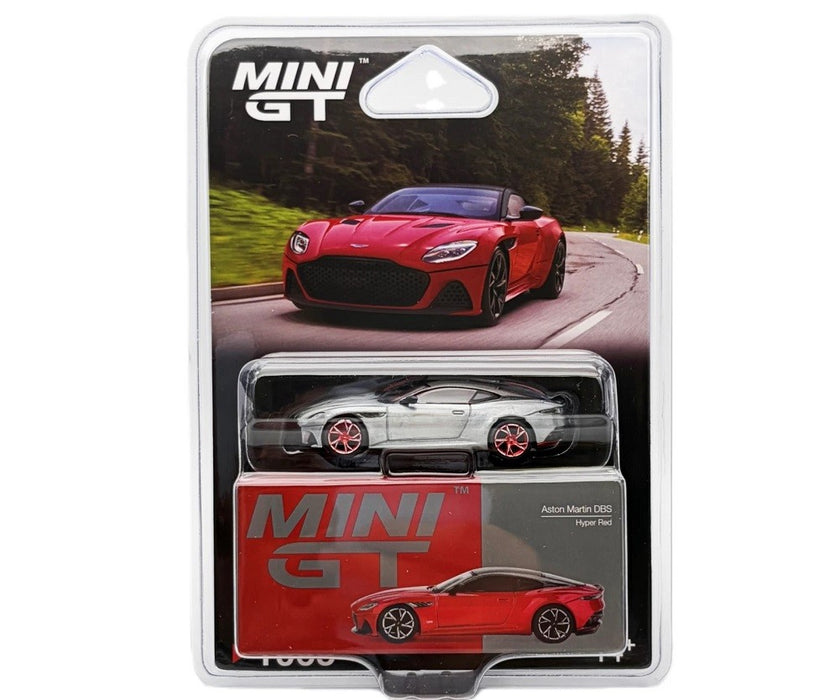 CHASE CAR Aston Martin DBS Hyper Red - Mini GT - 1:64 - MGT01065GR