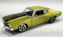1970 Chevrolet Chevelle SS Restomod with Vinyl Top in Citrus Green with Black Stripes - ACME - 1/18 - A1805525
