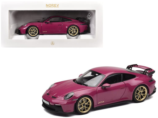 Porsche 911 GT3 2021 Ruby Star Neo - Norev 1:18 - 187381 - Passion Diecast