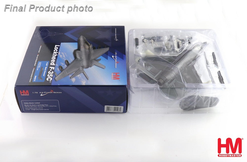 Lockheed F-35C Lightning II / USN VX-9 Vampires, Point Mugu, CA, 2022, "Black Chrome" / Hobby Master 1:72 HA6212
