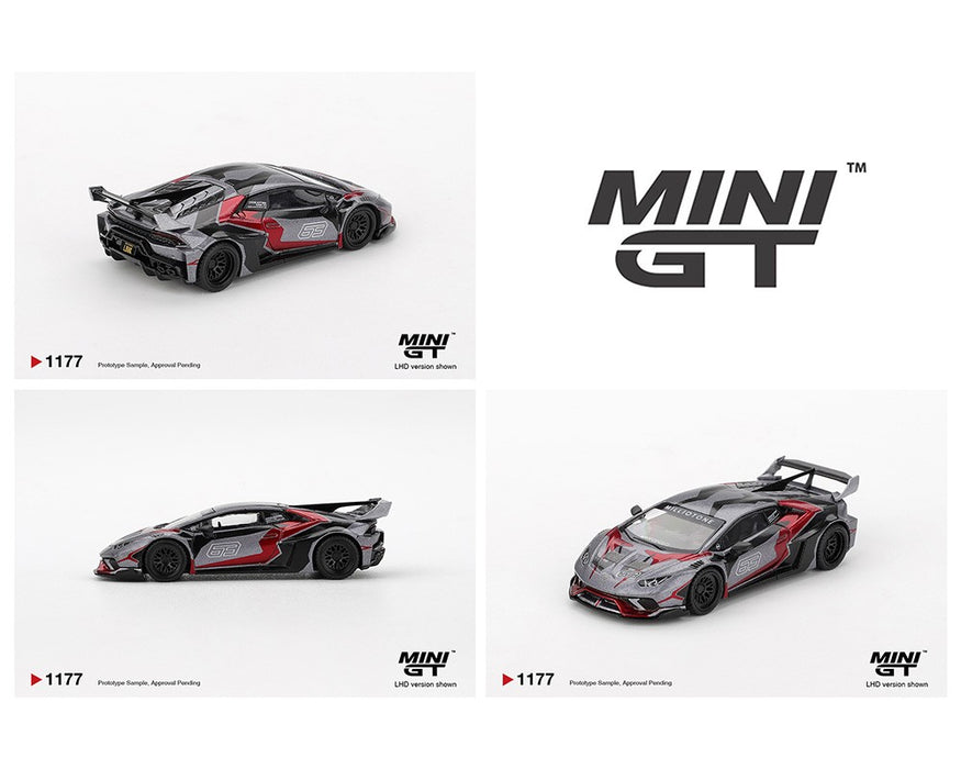 LB★WORKS Lamborghini Huracán GT RONIN - Grey - Mini GT - 1:64 - MGT01177 Passion Diecast