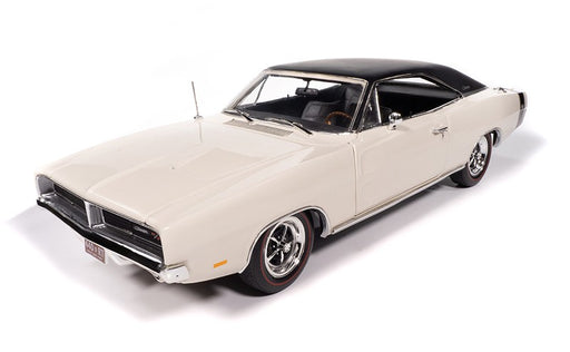 1969 Dodge Charger RT in W1 White - Auto World - 1/18 - AMM1352