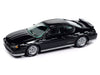 2001 Chevrolet Monte Carlo SS in Gloss Black with Checkered Side Stripe - Johnny Lightning 1/64 - JLCG033 B D Passion Diecast