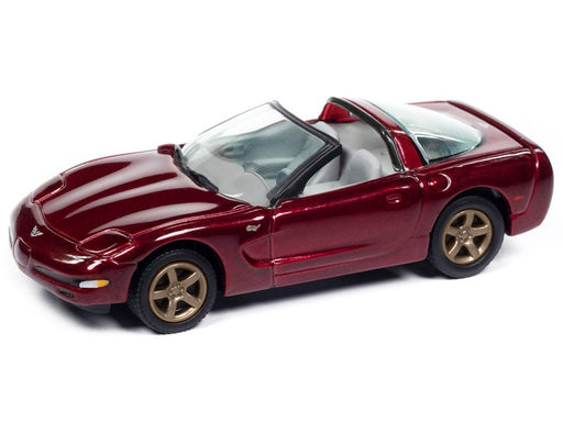 2003 Chevrolet Corvette 50th Anniversary Edition in Anniversary Red - Johnny Lightning 1/64 - JLCG033 B A Passion Diecast