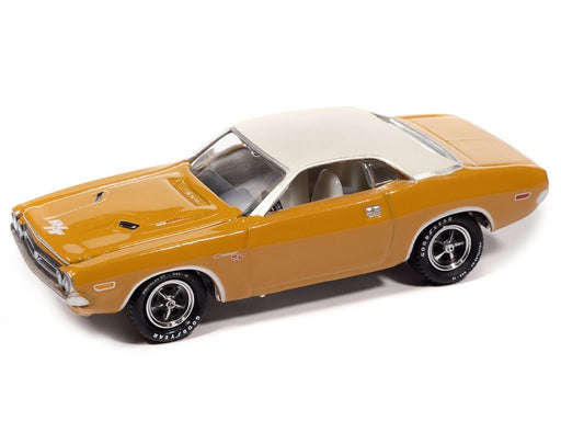 1971 Dodge Challenger R/T in Panther Pink with White Top - Johnny Lightning 1/64 - JLCG033 B F Passion Diecast