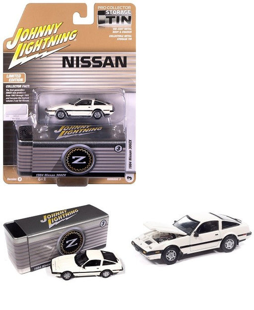 Nissan 300ZX 1984, blanc menthe - Johnny Lightning 1/64 - JLCT018 F Passion Diecast