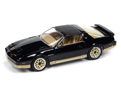 1987 Pontiac Firebird GTA King of the Jungle in Gloss Black - Johnny Lightning 1/64 - JLMC034 B E Passion Diecast