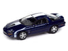 Nickey 2002 Chevrolet Camaro ZL1 in Metallic Blue with White Stripes - Johnny Lightning 1/64 - JLMC034 B B