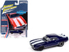 1969 Chevrolet Camaro Z28 in Metallic Blue with White Stripes - Johnny Lightning 1/64 - JLMC034 A A