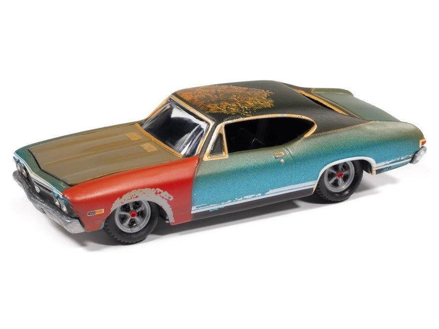 1968 Chevrolet Chevelle in Tripoli Tuquoise - Project in Progress - Johnny Lightning 1/64 - JLSP404 B Passion Diecast