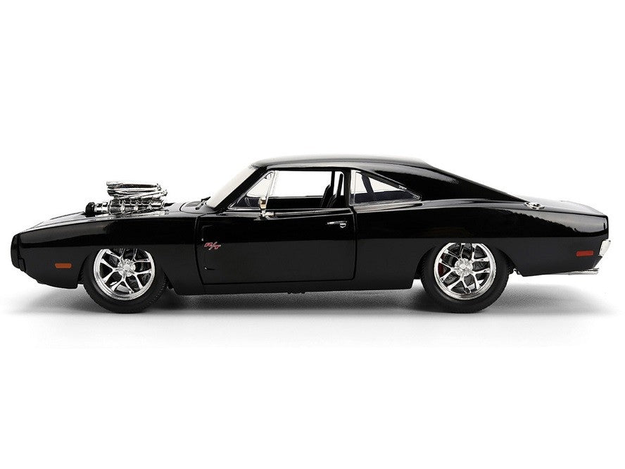 1970 Dodge Charger R/T Black "Furious 7" (2015) Movie "Fast & Furious" Series - Jada - 1/24 - 35423