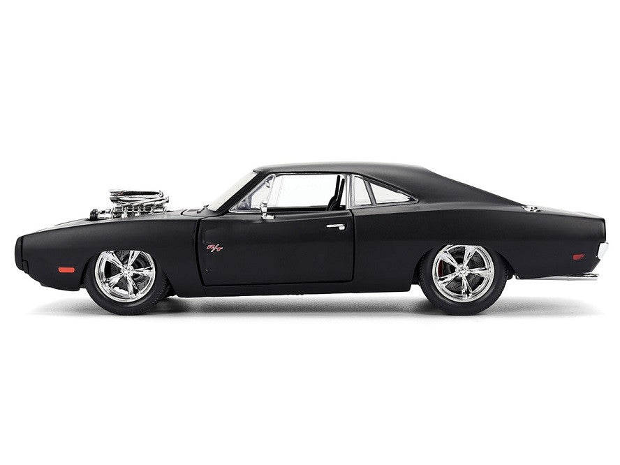 1970 Dodge Charger R/T Matt Black "Fast & Furious" (2009) Movie "Fast & Furious" Series - Jada - 1/24 - 35729