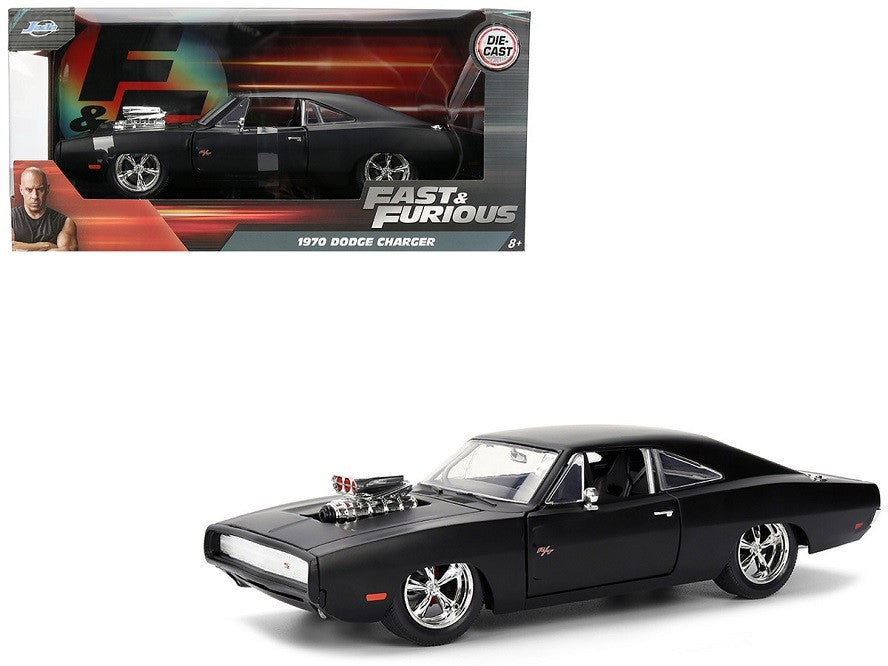 1970 Dodge Charger R/T Matt Black "Fast & Furious" (2009) Movie "Fast & Furious" Series - Jada - 1/24 - 35729