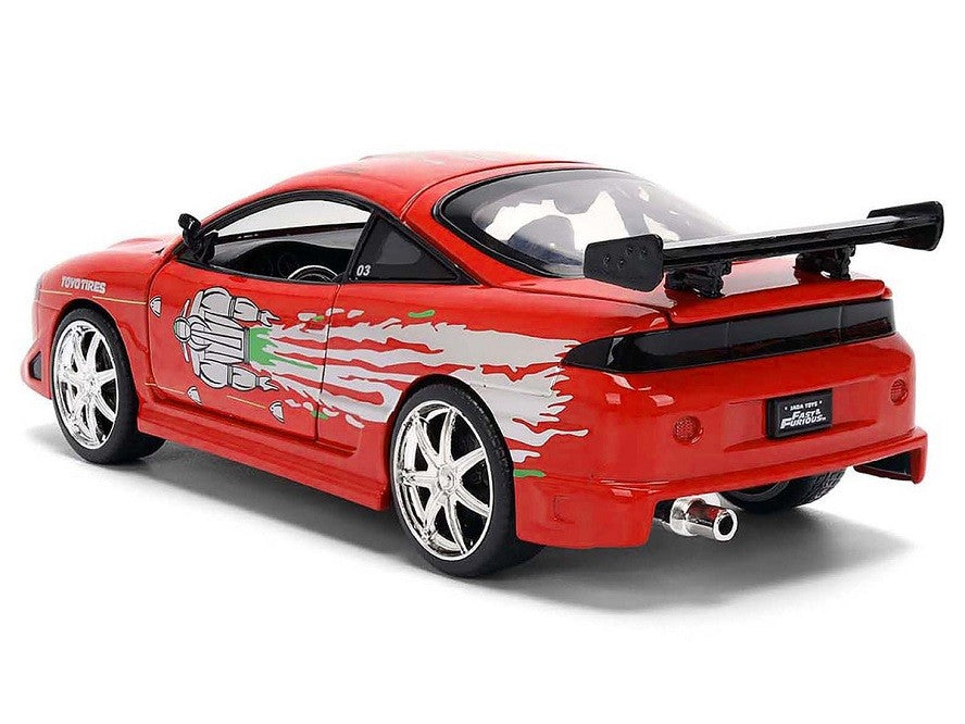 Mitsubishi Eclipse Red Graphics Remix The Fast and The Furious (2001) Fast Furious Series - Jada - 1/24 - 36815