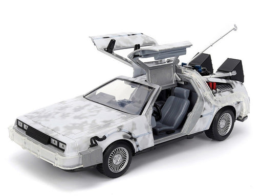 DeLorean Time Machine Brushed Frost Version Lights Back to the Future - Hollywood Rides Series - Jada - 1/24 - 36145