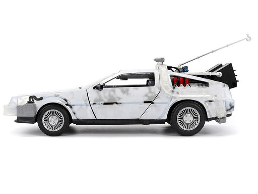 DeLorean Time Machine Brushed Frost Version Lights Back to the Future - Hollywood Rides Series - Jada - 1/24 - 36145