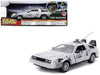 DeLorean Time Machine Brushed Frost Version Lights Back to the Future - Hollywood Rides Series - Jada - 1/24 - 36145