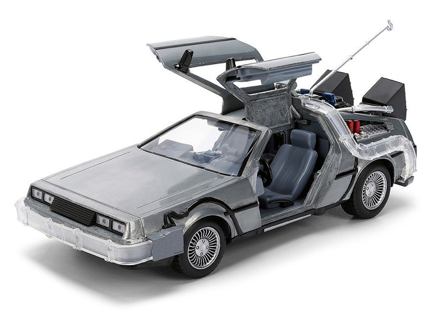 Back To The Future 40th Anniversary Time Machine with Truck Packaging - Hollywood Rides Series - Jada - 1/24 - 36849