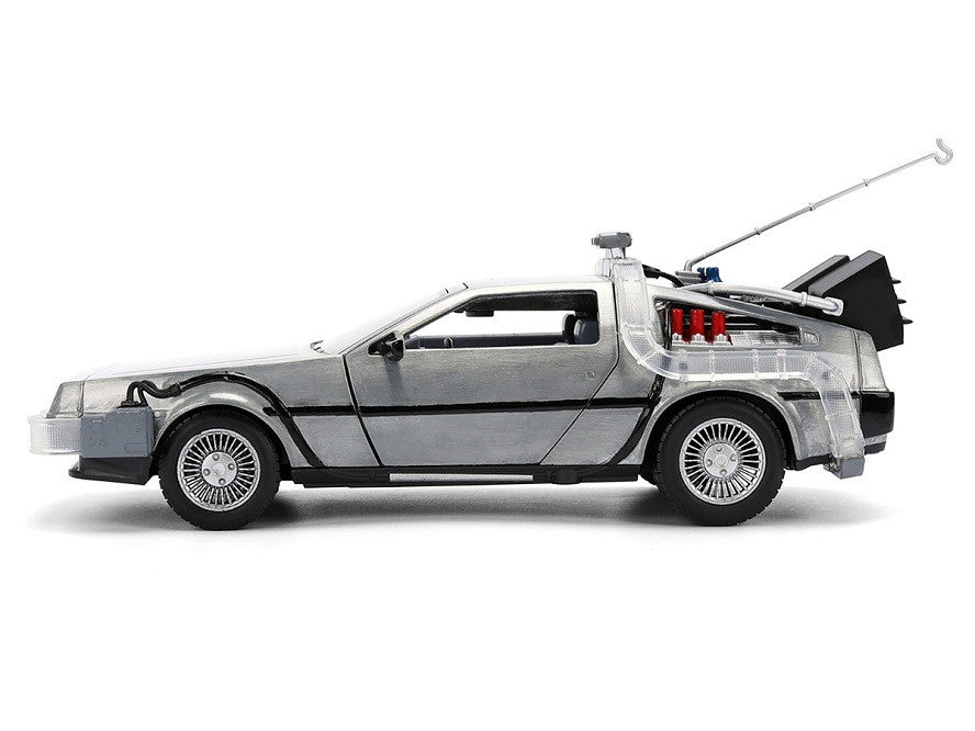 Back To The Future 40th Anniversary Time Machine with Truck Packaging - Hollywood Rides Series - Jada - 1/24 - 36849