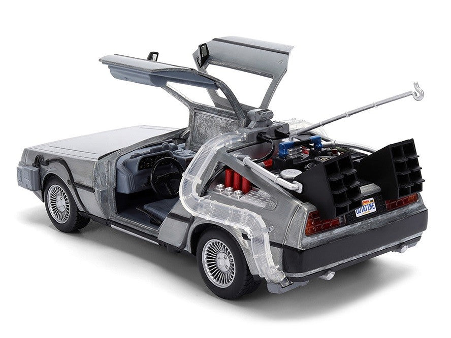 Back To The Future 40th Anniversary Time Machine with Truck Packaging - Hollywood Rides Series - Jada - 1/24 - 36849