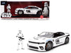 Star Wars Stormtrooper and 2021 Dodge Charger SRT Hellcat - White - Hollywood Rides - Jada - 1/24 - 36478