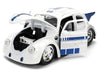 Star Wars R2-D2 and 1959 Volkswagen Drag Beetle - White - Hollywood Rides - Jada - 1/24 - 36912