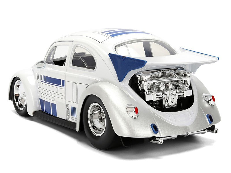 Star Wars R2-D2 and 1959 Volkswagen Drag Beetle - White - Hollywood Rides - Jada - 1/24 - 36912