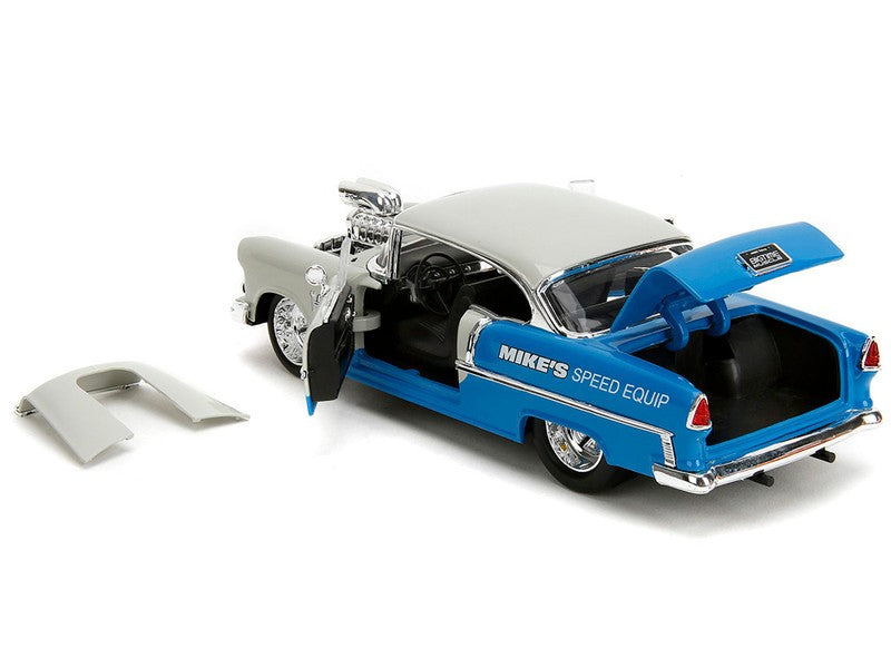 1955 Chevrolet Bel Air Custom - Blue - Bigtime Muscle - Jada - 1/24 - 35211