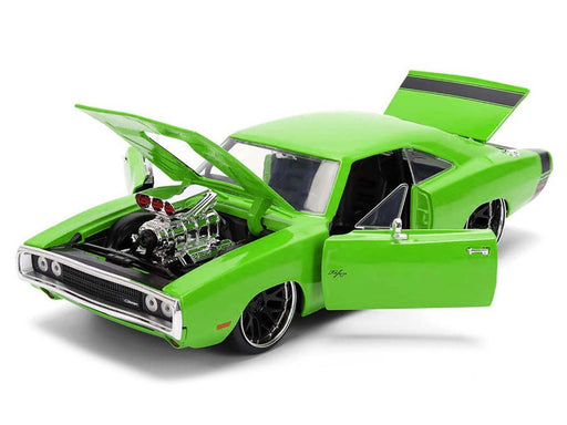 1970 Dodge Charger R/T with Blower Engine - Green - Bigtime Muscle - Jada - 1/24 - 36595