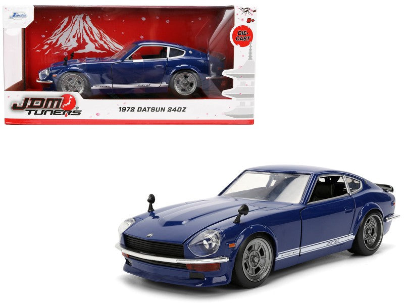 1972 Datsun 240Z blue with white stripes - JDM Tuners - Jada - 1/24 - 37020