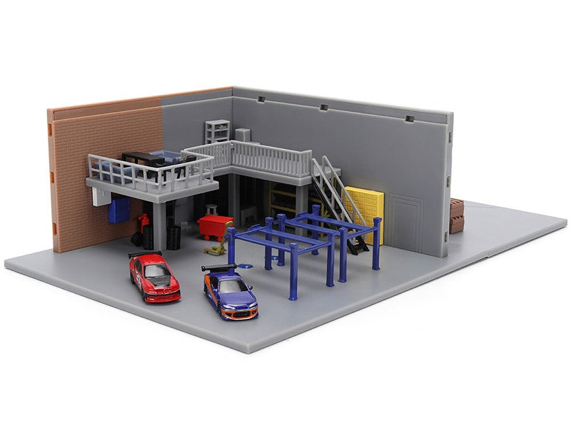 Jada Nano Scene Fast & Furious Hans Garage - Diorama Hollywood Rides Nano - Jada - 1/87 - 36403